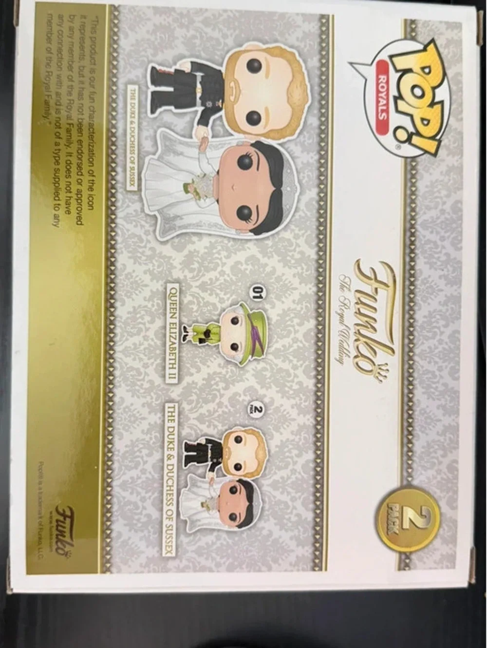 Funko Pop Royals Duke & Duchess of Sussex 2 Pack Harry Meghan Wedding Vinyl Box!